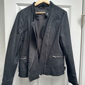 Banana Republic cotton moto jacket